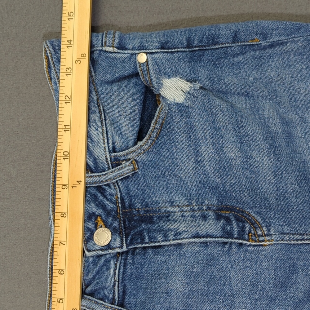 Judy Blue Jeans Women's 28 Blue Plaid Patched Skinny Fit Denim - Picture 5 of 11